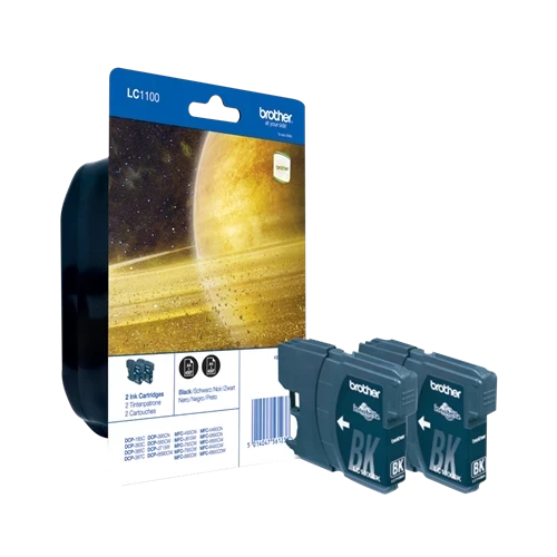 Original Brother LC-1100BK Tinte Schwarz Multipack