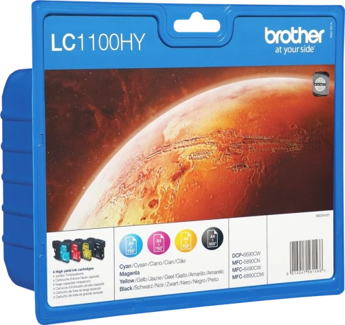 Brother Original LC-1100HY / LC1100HYVALBPDR Tintenpatrone Multipack