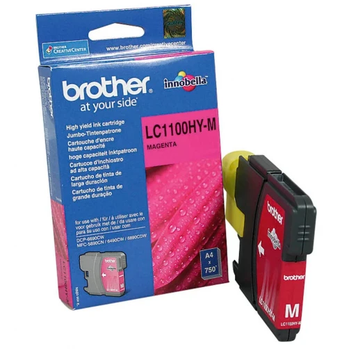 Brother Original LC-1100HYM Tintenpatrone Magenta bis zu 750 Seiten 10ml