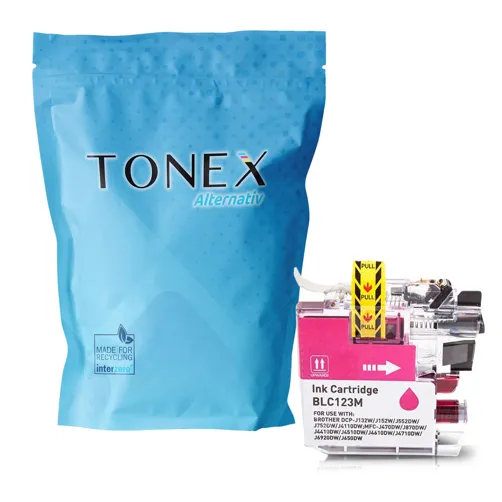 TONEX alternativ für Brother LC-123M Tinte Magenta bis zu 600 Seiten