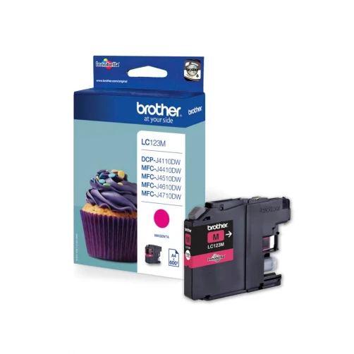 Original Brother LC-123M Tinte Magenta bis zu 600 Seiten 11ml