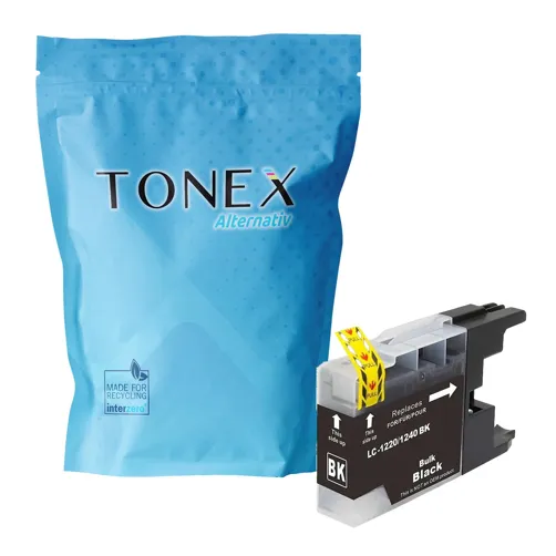 TONEX alternativ für Brother LC-1240BK Tinte Schwarz bis zu 600 Seiten