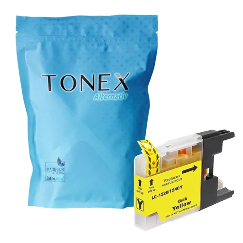 TONEX alternativ für Brother LC-1240Y Tinte Gelb bis zu 600 Seiten