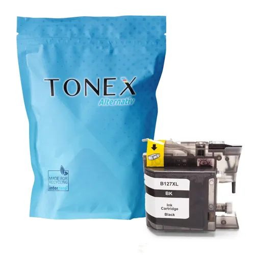 TONEX alternativ für Brother LC127XLBK Tinte Schwarz bis zu 1400 Seiten