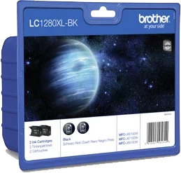 Brother Original LC-1280XL Tintenpatrone Schwarz Multipack