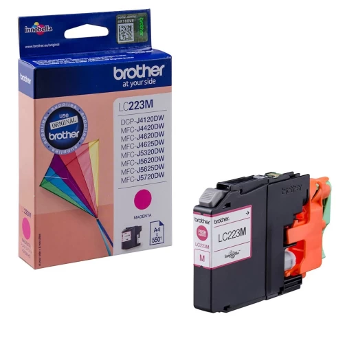 Brother Original LC-223M Tintenpatrone Magenta bis zu 550 Seiten 6ml