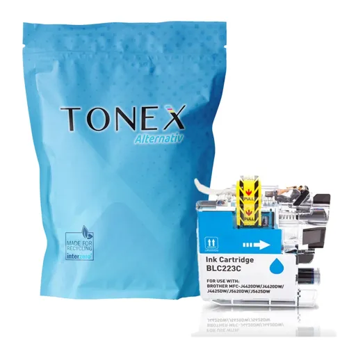TONEX alternativ für Brother LC-223C Tinte Cyan bis zu 650 Seiten 10ml