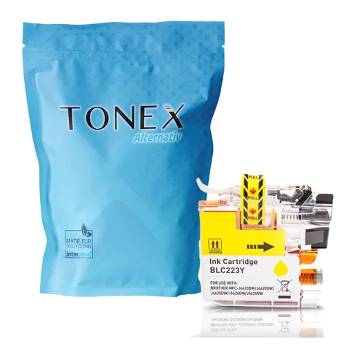 TONEREXPERT Premium Kompatibel für Brother LC-223Y Tintenpatrone Gelb bis zu 650 Seiten 10ml