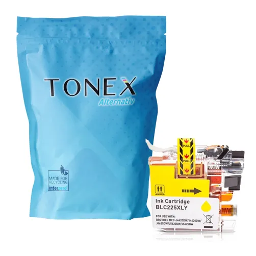 TONEX alternativ für Brother LC225XLY Tinte Gelb bis zu 1200 Seiten