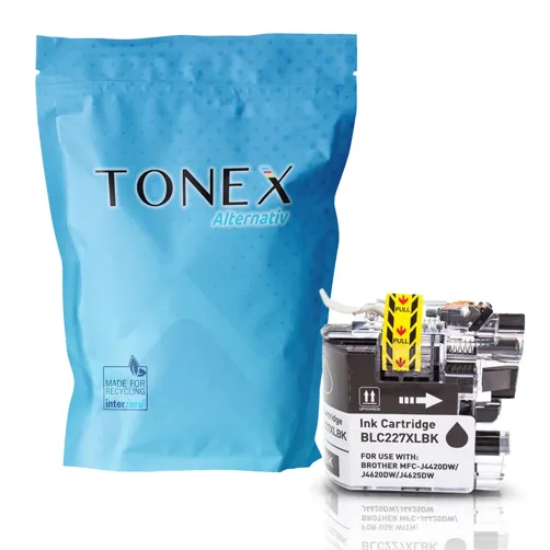 TONEX alternativ für Brother LC227XLBK Tinte Schwarz bis zu 1200 Seiten