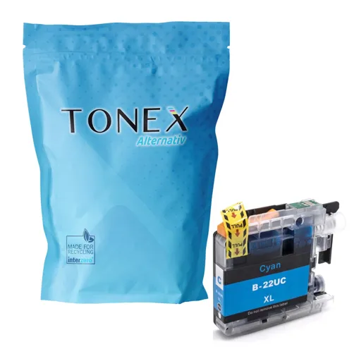 TONEX alternativ für Brother LC-22U Tinte Cyan bis zu 1200 Seiten
