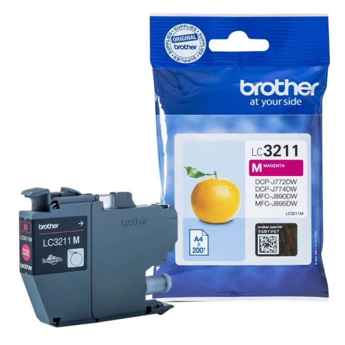 Brother Original LC-3211M Tintenpatrone Magenta bis zu 200 Seiten