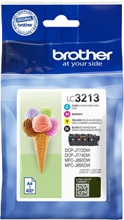 Original Brother LC3213VALDR / LC-3213 Tinte Schwarz Cyan Magenta Gelb bis zu 1600 Seiten