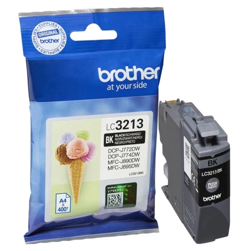 Original Brother LC-3213BK Tinte Schwarz bis zu 400 Seiten 15ml