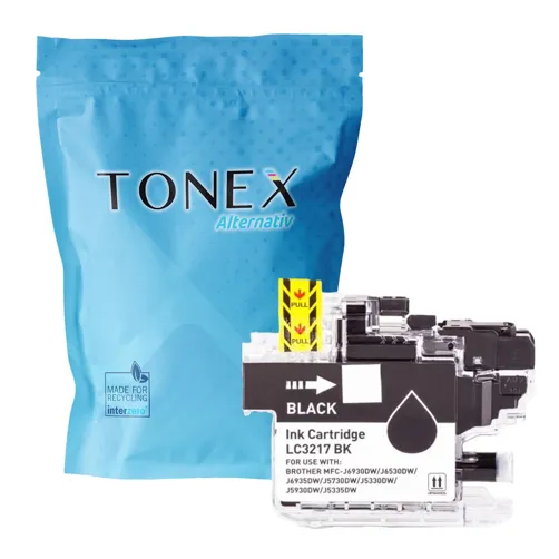 TONEX alternativ für Brother LC3217BK Tinte Schwarz bis zu 550 Seiten