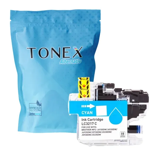 TONEREXPERT Premium Kompatibel für Brother LC3217C Tintenpatrone Cyan bis zu 550 Seiten