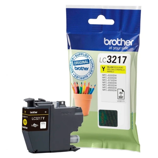 Original Brother LC-3217Y Tinte Gelb bis zu 550 Seiten 9ml