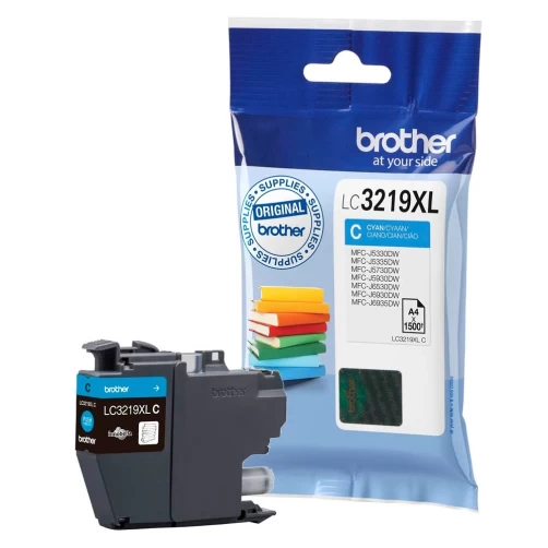 Original Brother LC-3219XLC Tinte Cyan bis zu 1500 Seiten 12ml