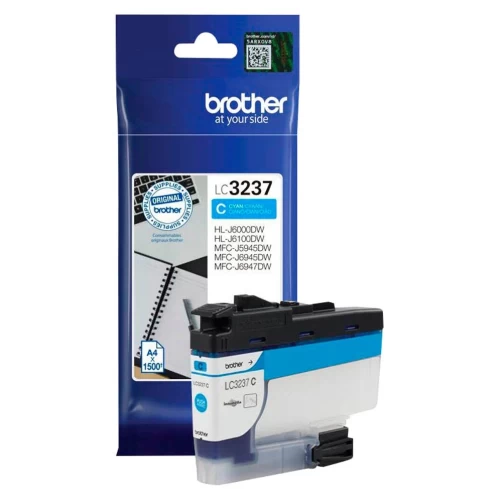 Brother Original LC-3237C Tintenpatrone Cyan bis zu 1500 Seiten