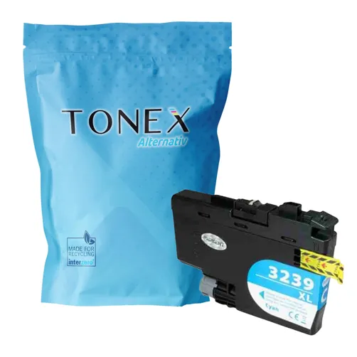 TONEREXPERT Premium Kompatibel für Brother LC-3239XLC Tintenpatrone Cyan bis zu 5000 Seiten