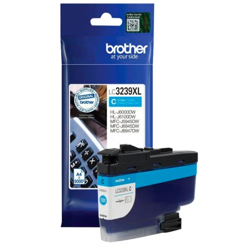 Brother Original LC-3239XL Tintenpatrone Cyan bis zu 5000 Seiten