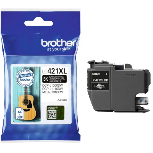 Original Brother LC-421XLBK Tinte Schwarz bis zu 500 Seiten