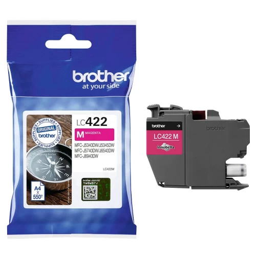 Original Brother LC-422 Tinte Magenta bis zu 550 Seiten