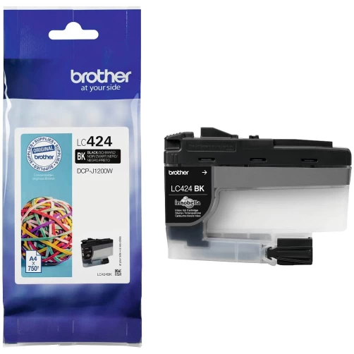 Original Brother LC-424 Tinte Schwarz bis zu 750 Seiten