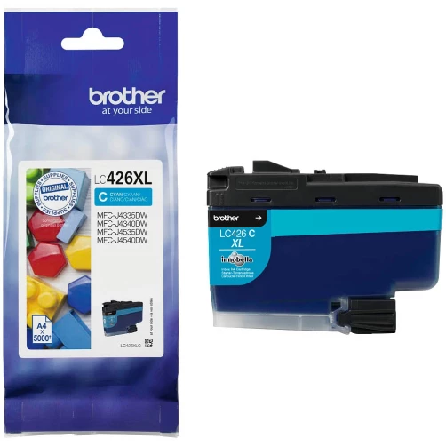 Brother Original LC-426XLC Tintenpatrone Cyan bis zu 5000 Seiten