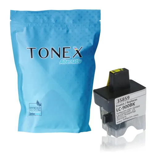 TONEX alternativ für Brother LC-900XLBK Tinte Schwarz bis zu 950 Seiten