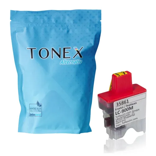 TONEX alternativ für Brother LC-900XLM Tinte Magenta bis zu 850 Seiten