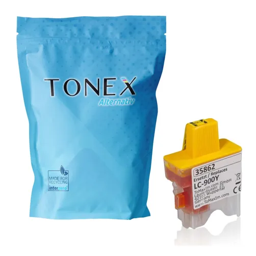 TONEX alternativ für Brother LC-900XLY Tinte Gelb bis zu 850 Seiten
