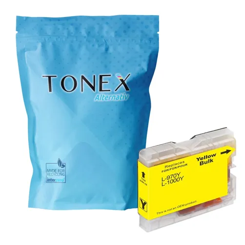 TONEX alternativ für Brother LC-970Y Tinte Gelb bis zu 1000 Seiten