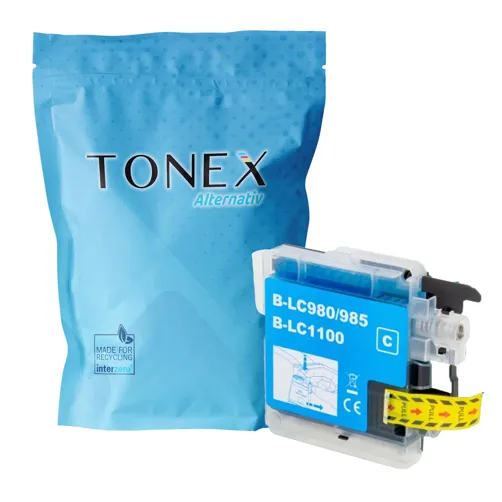 TONEX alternativ für Brother LC-985 Tinte Cyan bis zu 400 Seiten