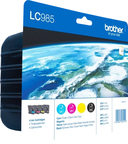 Original Brother LC-985 / LC985VALBPDR Tinte Schwarz Multipack