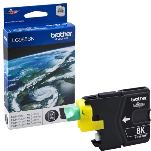 Original Brother LC-985BK Tinte Schwarz bis zu 300 Seiten 9ml
