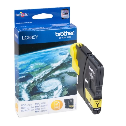 Brother Original LC-985Y Tintenpatrone Gelb bis zu 260 Seiten 5ml