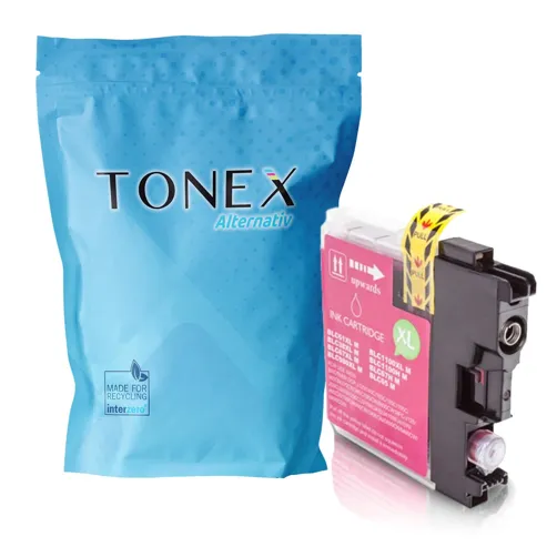 TONEREXPERT Premium Kompatibel für Brother LC1100M Tintenpatrone Magenta bis zu 800 Seiten