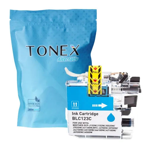 TONEX alternativ für Brother LC121XLC Tinte Cyan bis zu 300 Seiten