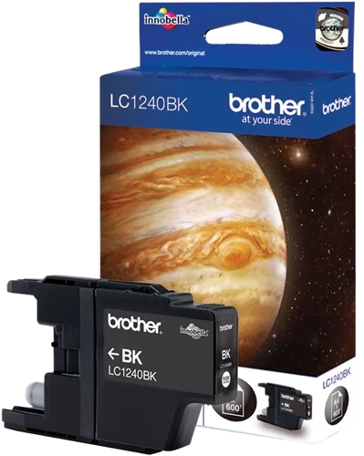 Original Brother LC-1240BK Tinte Schwarz bis zu 600 Seiten