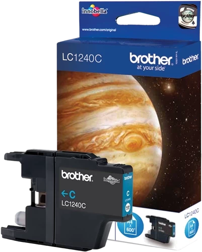 Brother Original LC-1240C Tintenpatrone Cyan bis zu 600 Seiten