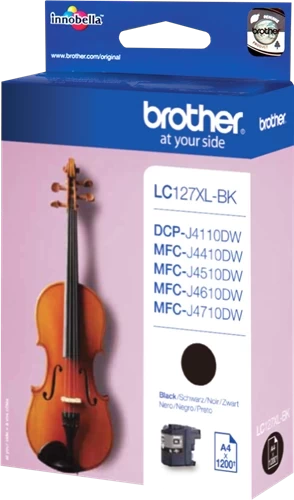 Brother Original LC-125XLY Tintenpatrone Schwarz Gelb bis zu 1200 Seiten