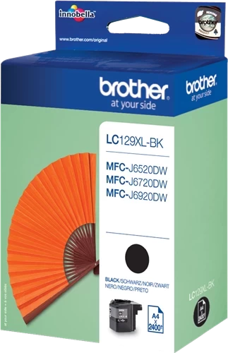 Brother Original LC-129XLBK Tintenpatrone Schwarz bis zu 2400 Seiten 50ml