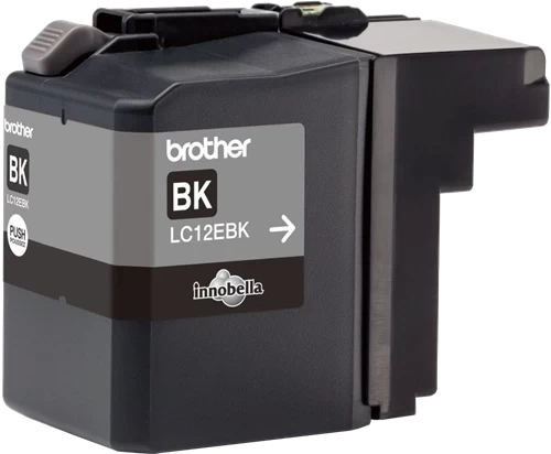 Original Brother LC-12EBK Tinte Schwarz bis zu 2400 Seiten