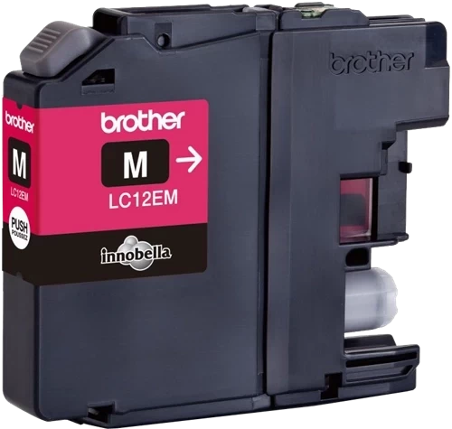 Brother Original LC-12EM Tintenpatrone Magenta bis zu 1200 Seiten