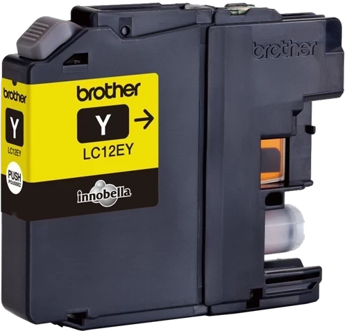 Brother Original LC-12EY Tintenpatrone Gelb bis zu 1200 Seiten