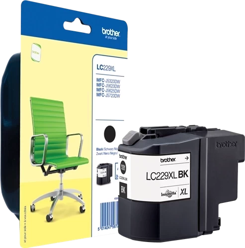 Original Brother LC-229XLBK Tinte Schwarz bis zu 2400 Seiten 48ml