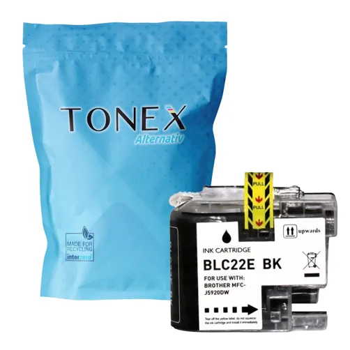 TONEX alternativ für Brother LC-22EBK Tinte Schwarz bis zu 2400 Seiten