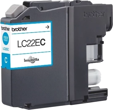 Original Brother LC-22EC Tinte Cyan bis zu 1200 Seiten 12ml