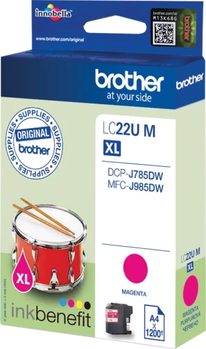 Original Brother LC22UM Tinte Magenta bis zu 1200 Seiten